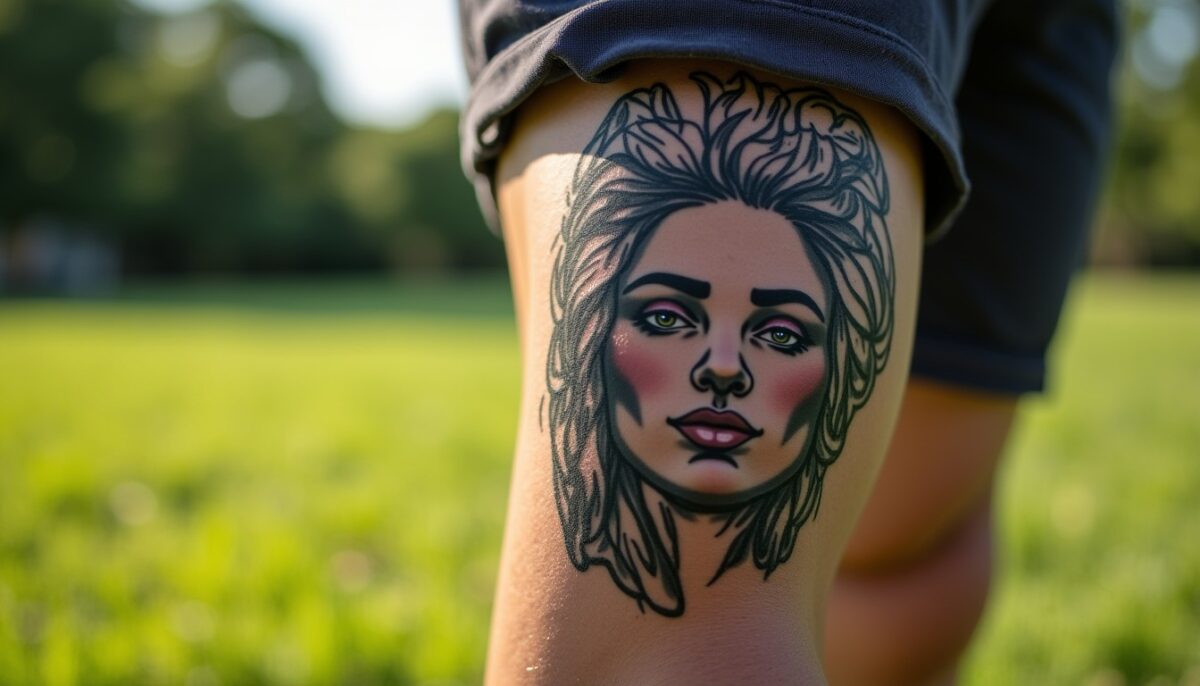 Tatouages pour mollet masculin : tendances incontournables et symboliques en 2024